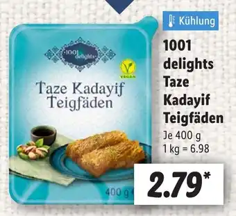 Lidl 1001 delights Taze Kadayif Teigfäden Angebot