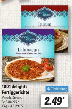 Lidl 1001 delights Fertiggerichte Angebot