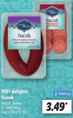 Lidl 1001 delights Sucuk Angebot