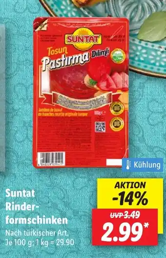 Lidl Suntat Rinder- formschinken Angebot