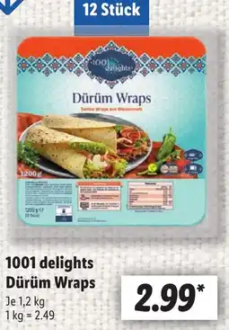 Lidl 1001 delights Dürüm Wraps Angebot