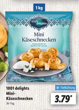 Lidl 1001 delights Mini- Käseschnecken Angebot