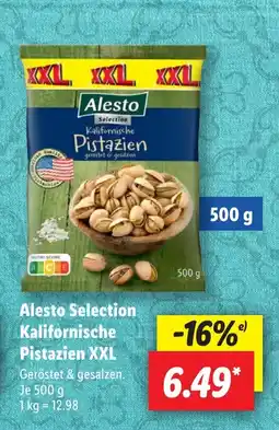 Lidl Alesto Selection Kalifornische Pistazien XXL Angebot