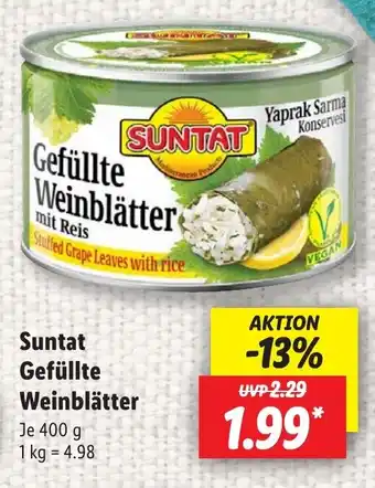 Lidl Suntat Gefüllte Weinblätter Angebot