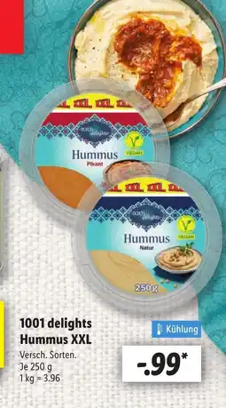 Lidl 1001 delights Hummus XXL Angebot