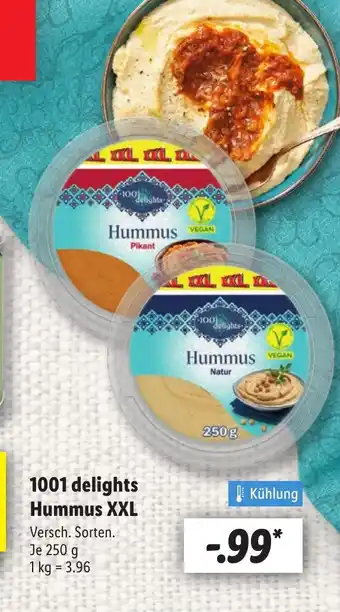 Lidl 1001 delights Hummus XXL Angebot