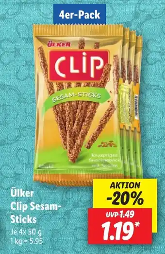 Lidl Ülker Clip Sesam- Sticks Angebot