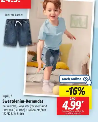 Lidl lupilu Sweatdenim-Bermudas Angebot