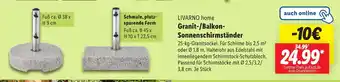 Lidl LIVARNO home Granit-/Balkon- Sonnenschirmständer Angebot