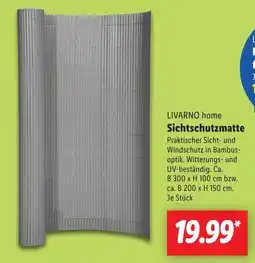 Lidl LIVARNO home Sichtschutzmatte Angebot