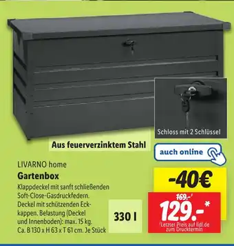 Lidl LIVARNO home Gartenbox Angebot