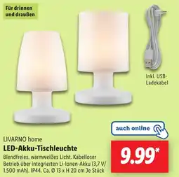 Lidl LIVARNO home LED-Akku-Tischleuchte Angebot