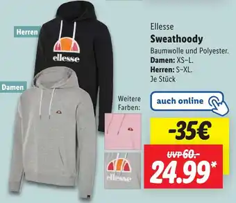 Lidl Ellesse Sweathoody Angebot