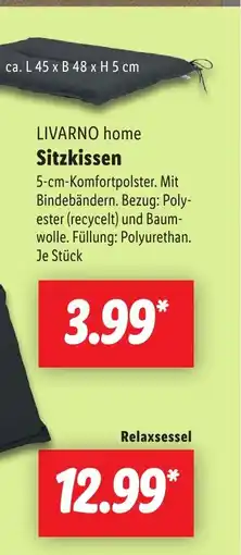 Lidl LIVARNO home Sitzkissen Angebot