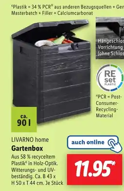 Lidl LIVARNO home Gartenbox Angebot