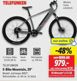 Lidl TELEFUNKEN E-Bike Mountain, 29" Angebot