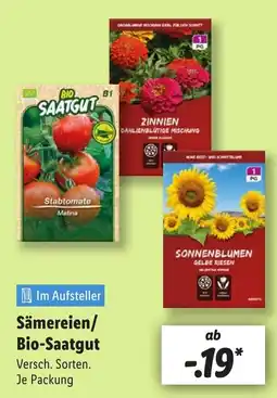 Lidl Sämereien/ Bio-Saatgut Angebot