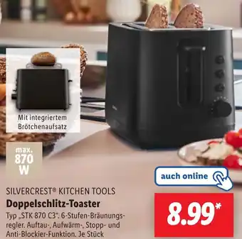 Lidl SILVERCREST KITCHEN TOOLS Doppelschlitz-Toaster Angebot