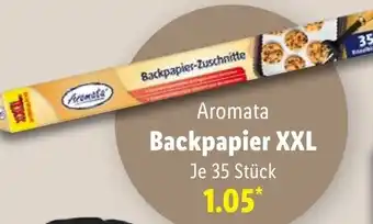 Lidl Aromata Backpapier XXL Angebot