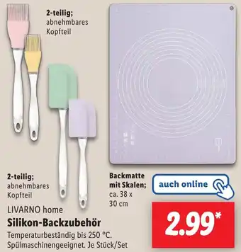 Lidl LIVARNO home Silikon-Backzubehör Angebot