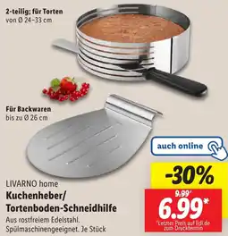 Lidl LIVARNO home Kuchenheber/ Tortenboden-Schneidhilfe Angebot