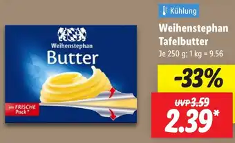 Lidl Weihenstephan Tafelbutter Angebot