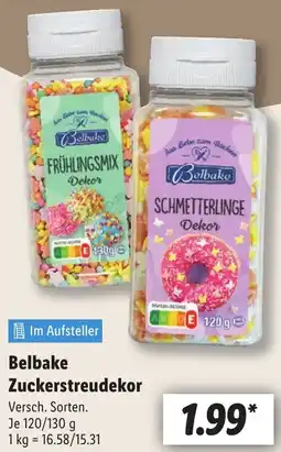 Lidl Belbake Zuckerstreudekor Angebot