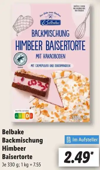 Lidl Belbake Backmischung Himbeer Baisertorte Angebot