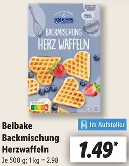 Lidl Belbake Backmischung Herzwaffeln Angebot