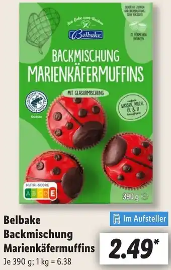 Lidl Belbake Backmischung Marienkäfermuffins Angebot