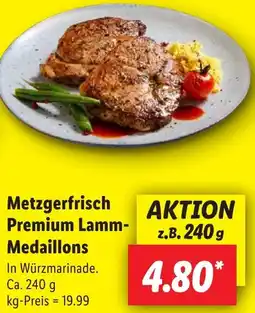 Lidl Metzgerfrisch Premium Lamm Medaillons Angebot