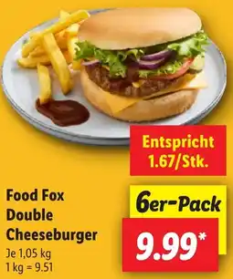 Lidl Food Fox Double Cheeseburger Angebot