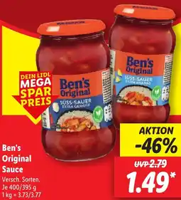 Lidl Ben's Original Sauce Angebot