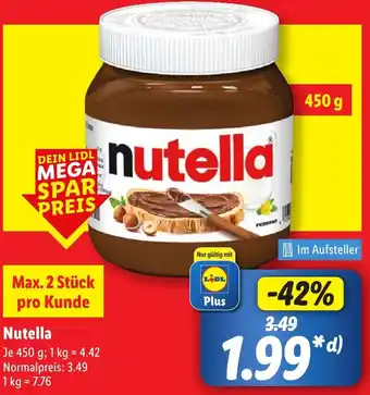 Lidl Nutella Angebot