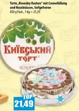 Mix Markt Torte ,,Kiewskiy Roshen" mit Cremefüllung Angebot