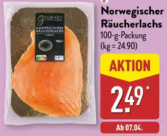 Aldi Nord GOURMET FINEST CUISINE Norwegischer Räucherlachs Angebot