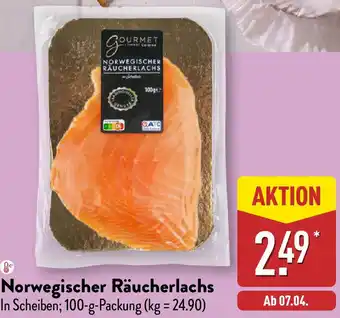 Aldi Nord GOURMET FINEST CUISINE Norwegischer Räucherlachs Angebot