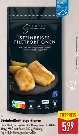 Aldi Nord GOURMET FINEST CUISINE Steinbeiẞerfiletportionen Angebot