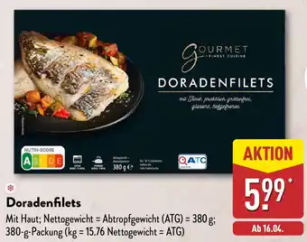 Aldi Nord GOURMET FINEST CUISINE Doradenfilets Angebot