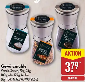 Aldi Nord GOURMET FINEST CUISINE Gewürzmühle Angebot