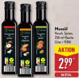 Aldi Nord GOURMET FINEST CUISINE Nussöl Angebot