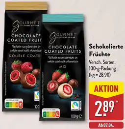 Aldi Nord GOURMET FINEST CUISINE Schokolierte Früchte Angebot