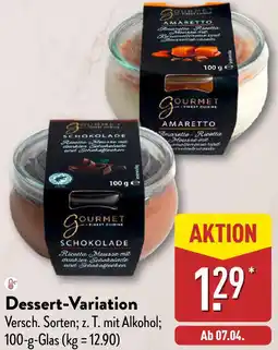 Aldi Nord GOURMET FINEST CUISINE Dessert-Variation Angebot