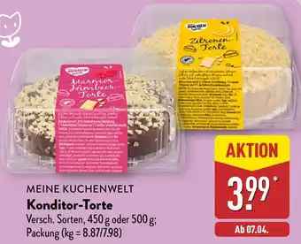 Aldi Nord MEINE KUCHENWELT Konditor-Torte Angebot