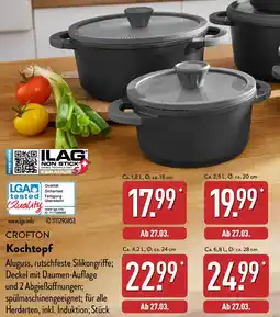 Aldi Nord CROFTON Kochtopf Angebot