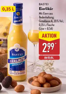 Aldi Nord BASTEI Eierlikör Angebot