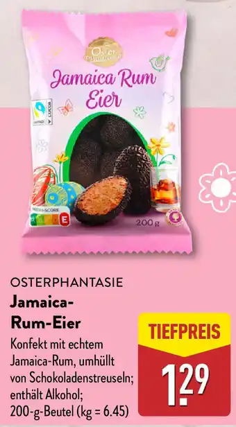 Aldi Nord OSTERPHANTASIE Jamaica Rum-Eier Angebot