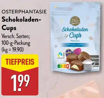 Aldi Nord OSTERPHANTASIE Schokoladen Cups Angebot