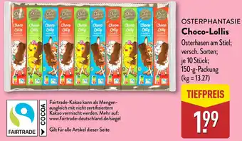 Aldi Nord OSTERPHANTASIE Choco-Lollis Angebot