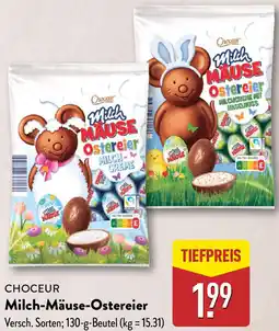 Aldi Nord CHOCEUR Milch-Mäuse-Ostereier Angebot